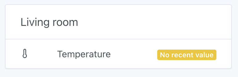 Devices no recent value